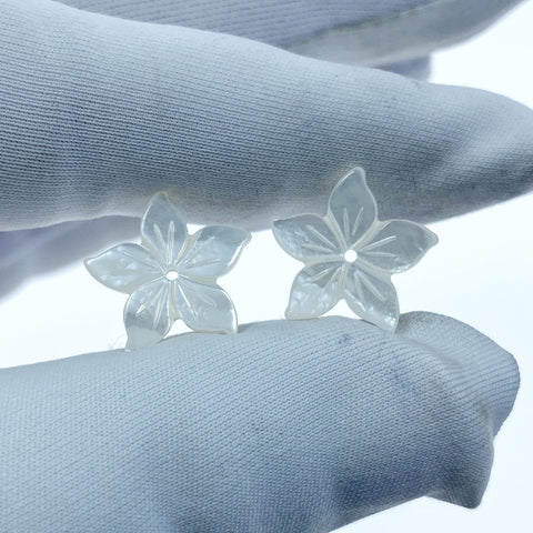 Flower Beads White Mother Of Pearl WM-0006