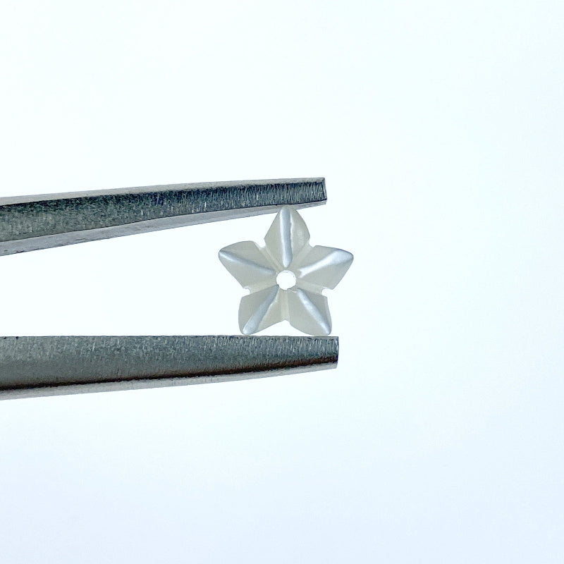 Flower Beads White Mother Of Pearl WM-0199