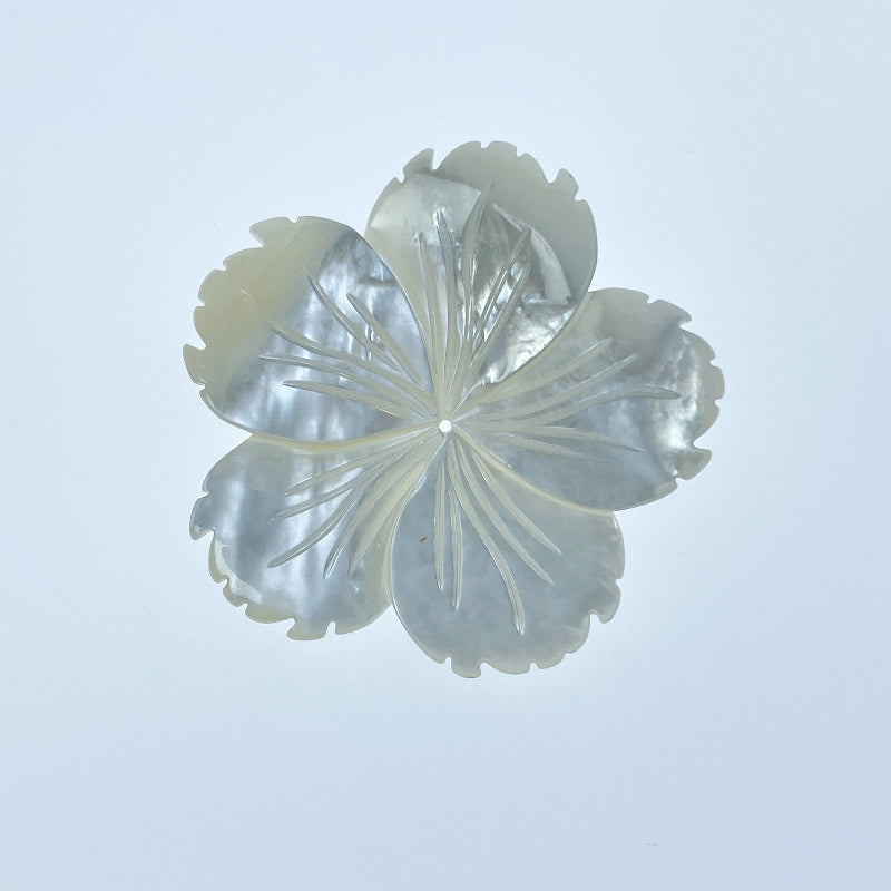 Hibiscus Flower Beads Mother Of Pearl WM-0168