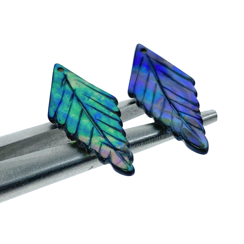 Leaf Beads Abalone Shell AB-0021