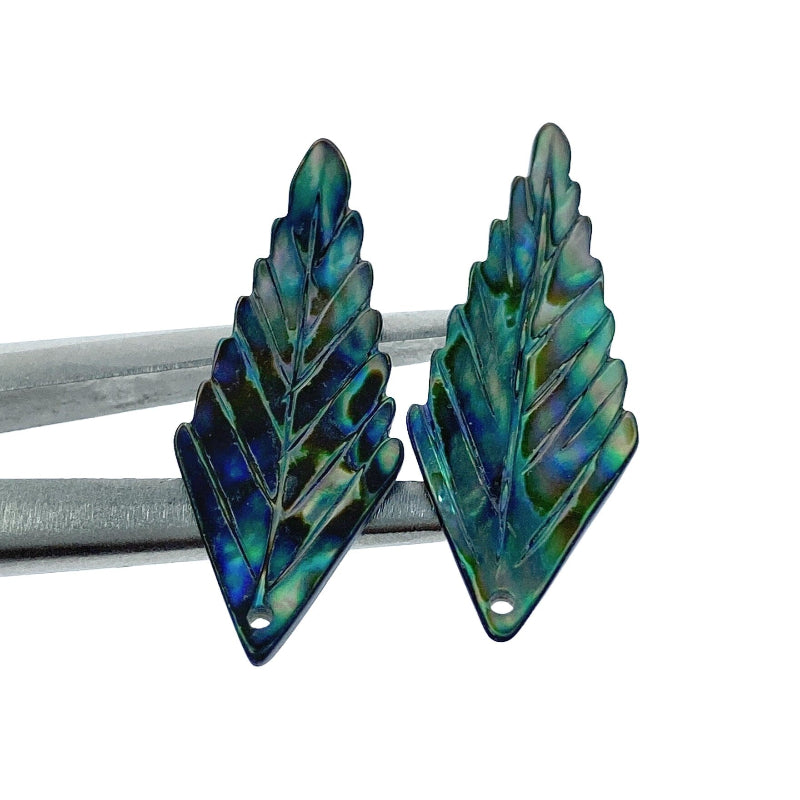 Leaf Beads Abalone Shell AB-0021