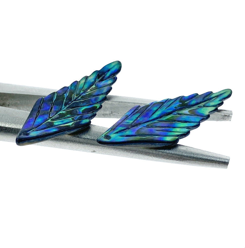 Leaf Beads Abalone Shell AB-0021