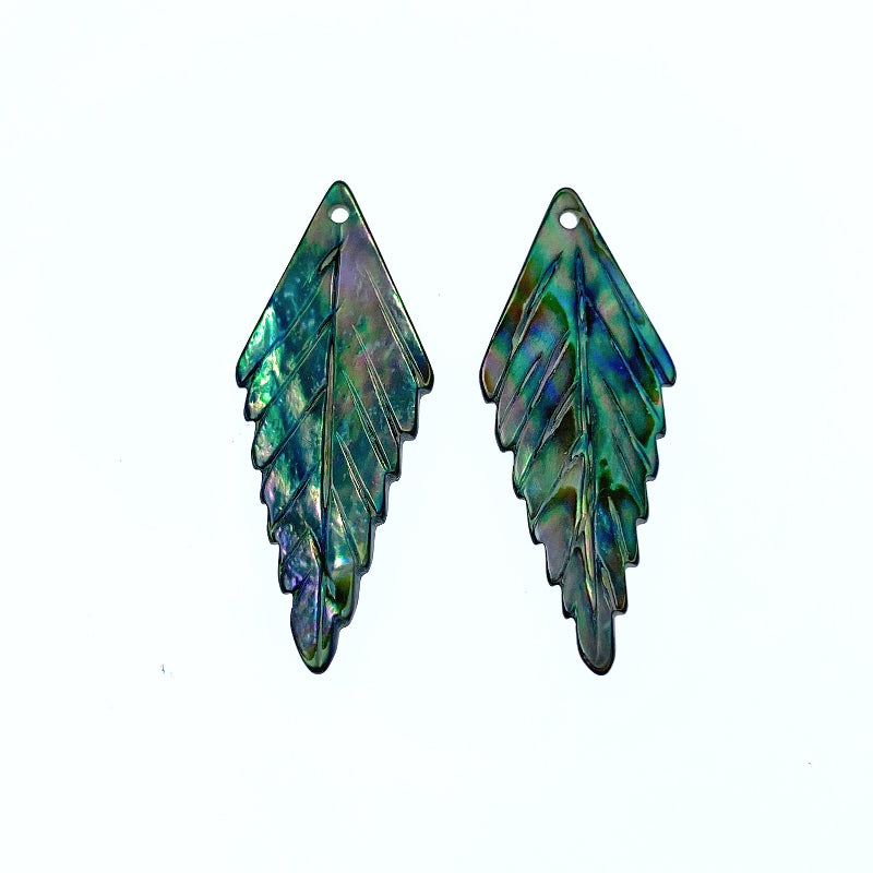 Leaf Beads Abalone Shell AB-0021