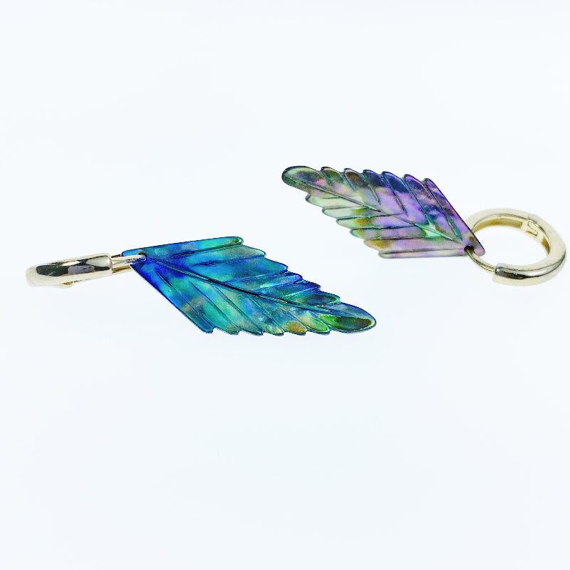 Leaf Beads Abalone Shell AB-0021