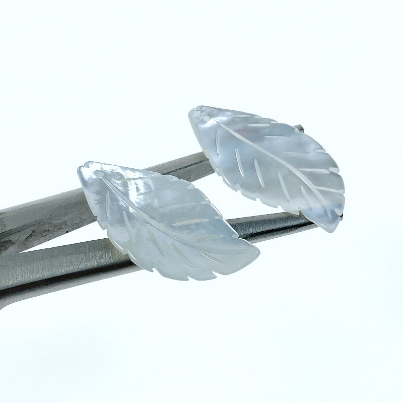 Leaf Beads White Mother Of Pearl Pendants WM-0220