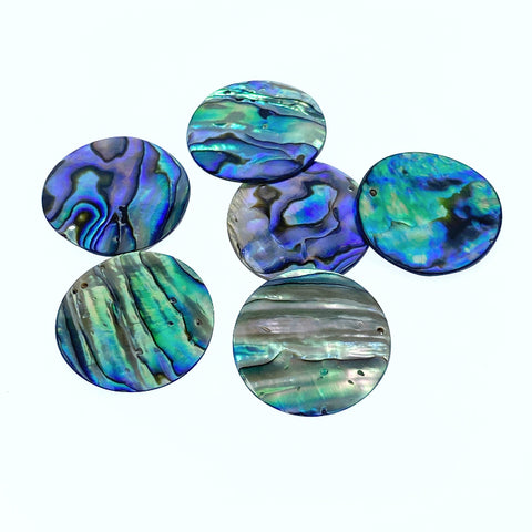 Round Disc Beads Abalone Shell AB-0018