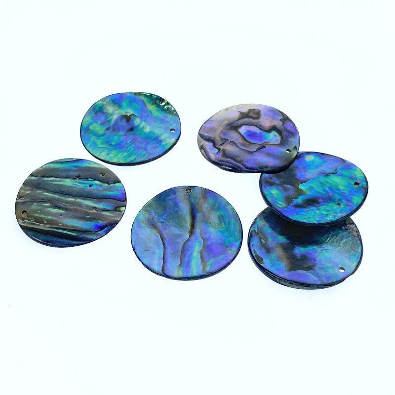 Round Disc Beads Abalone Shell AB-0018