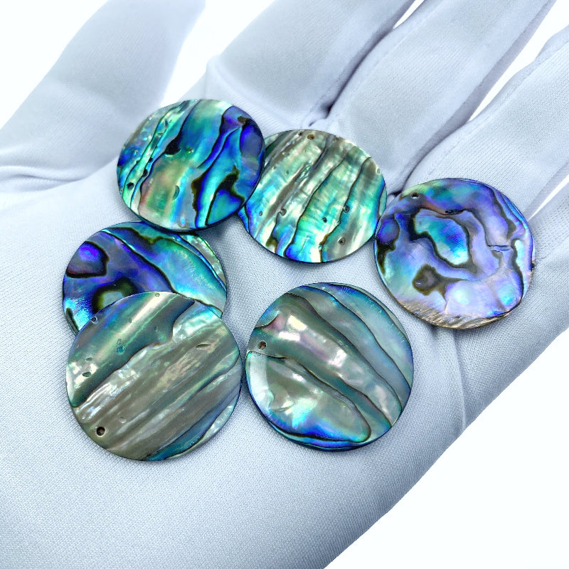 Round Disc Beads Abalone Shell AB-0018