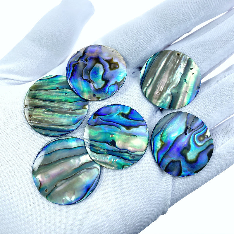 Round Disc Beads Abalone Shell AB-0018