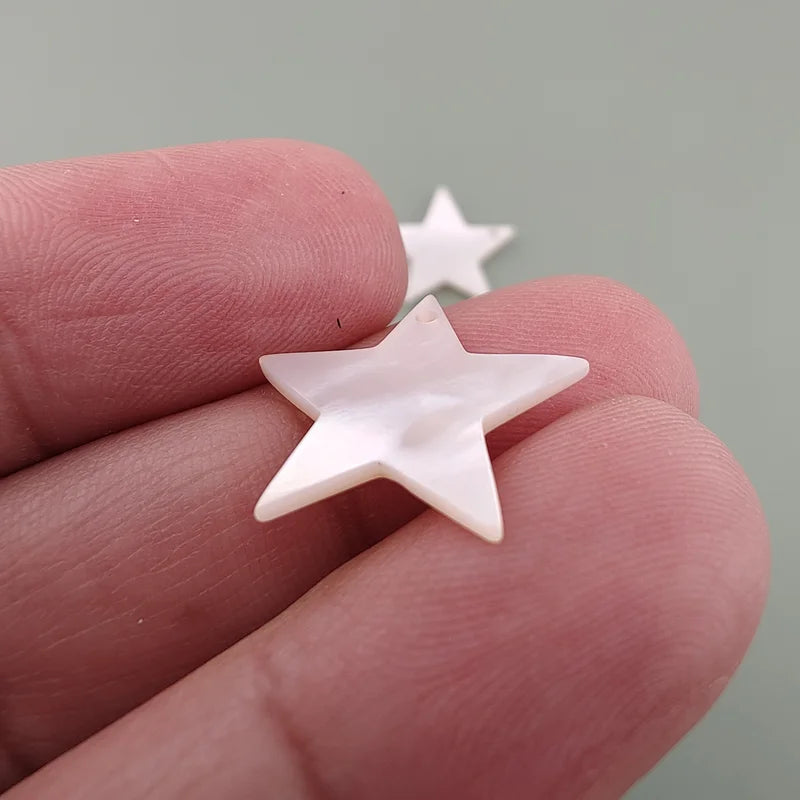 Star Beads White Mother Of Pearl Hand Carved NaturalPearlStore.com