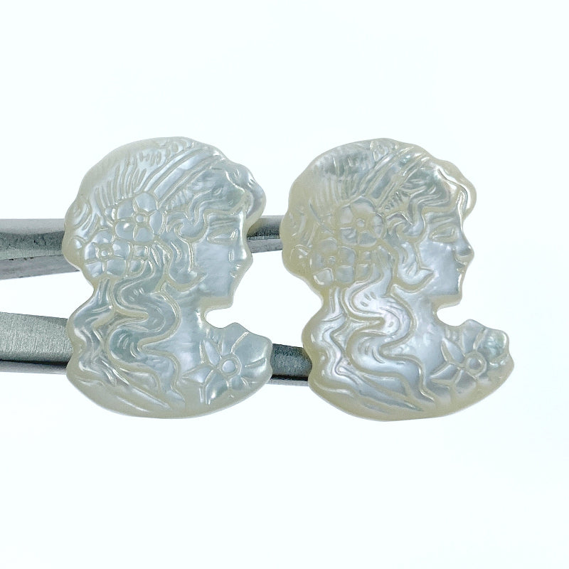 Victorian Cabochon Mother of Pearl