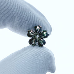 10pc Japanese Sakura Flower Beads Mother Of Pearl 10mm Charms Pendants For Earrings Jewelry Making Japan Flower Natural Hand Carved BM-0021