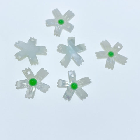 Buy Flower Beads White Mother Of Pearl  WM-0185 BestBeadSupply.com