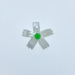 Buy Flower Beads White Mother Of Pearl  WM-0185 BestBeadSupply.com
