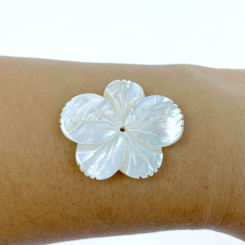 flower beads mother of pearl WM-0178-4